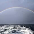 Regenbogen nach stürmischem Wetter