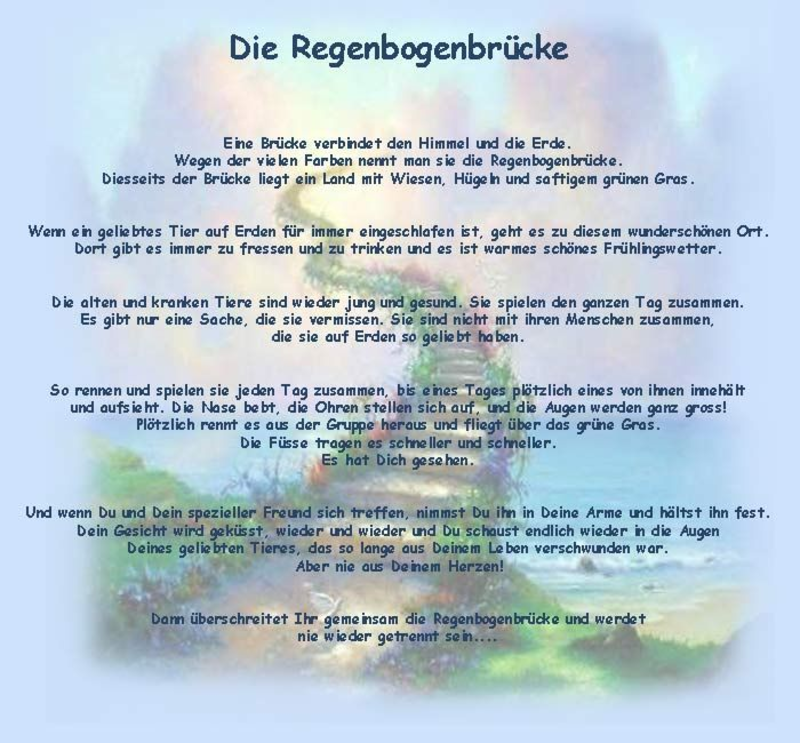 Am Ende Des Regenbogens Sehen Wir Uns Wieder Bedeutung Benni - Am Ende des Regenbogens sehen wir uns wieder